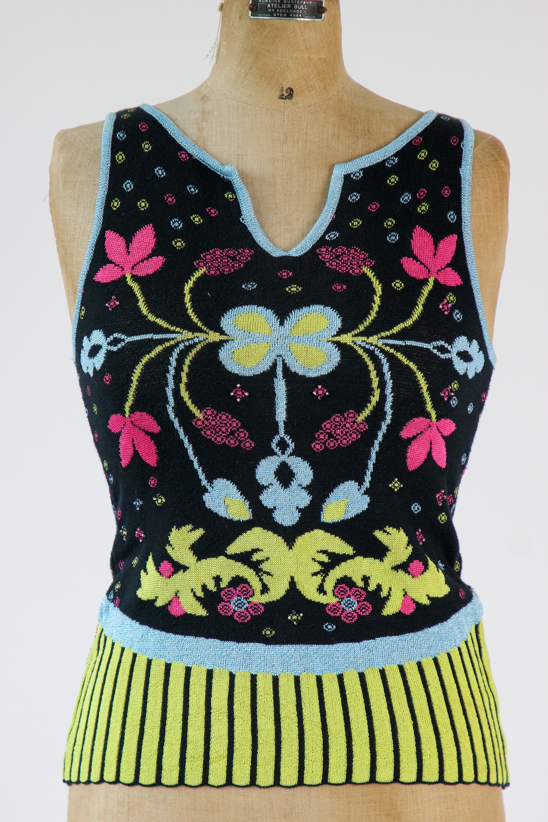 Vintage Christian Lacroix Knit Top // Size XS