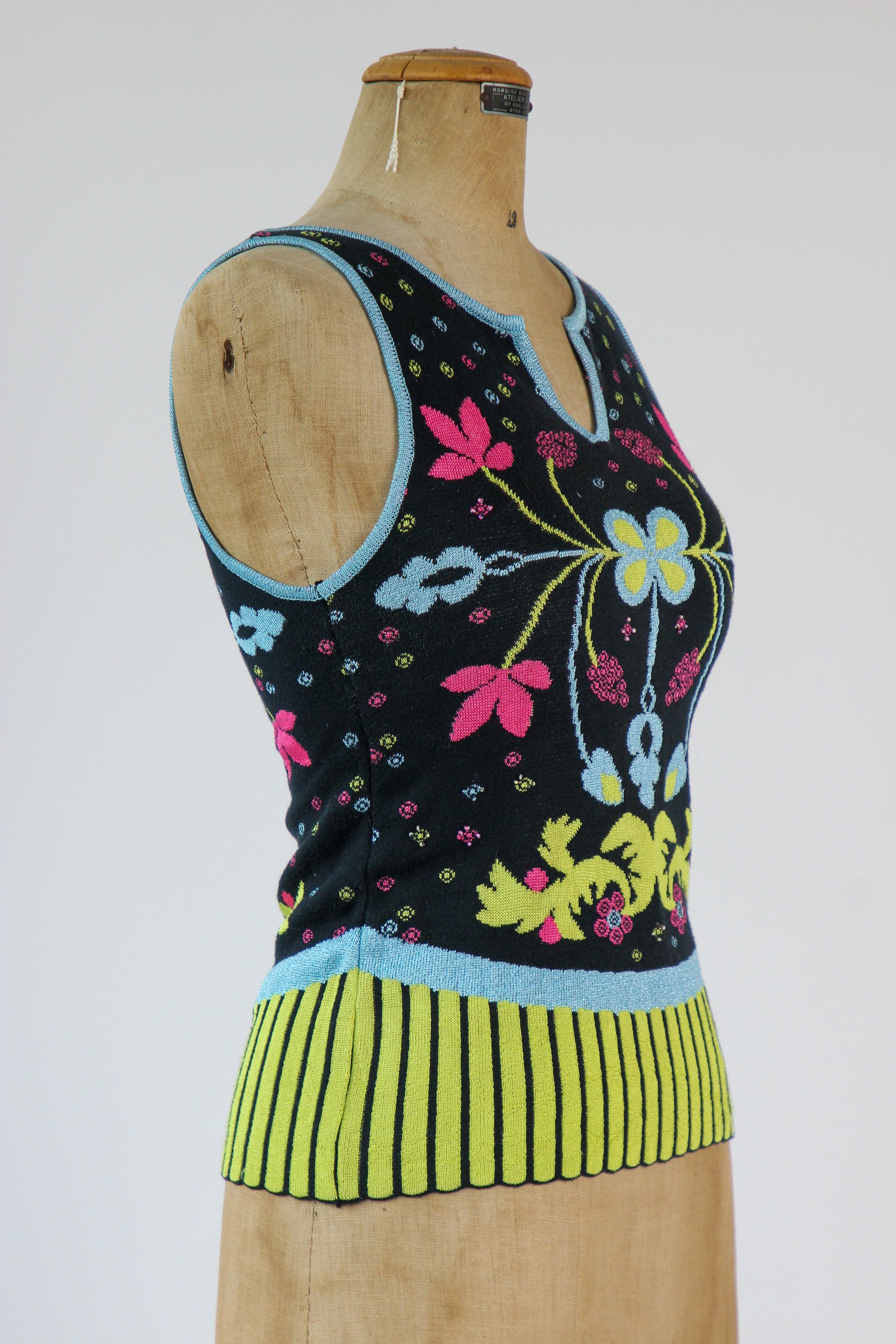 Vintage Christian Lacroix Knit Top // Size XS