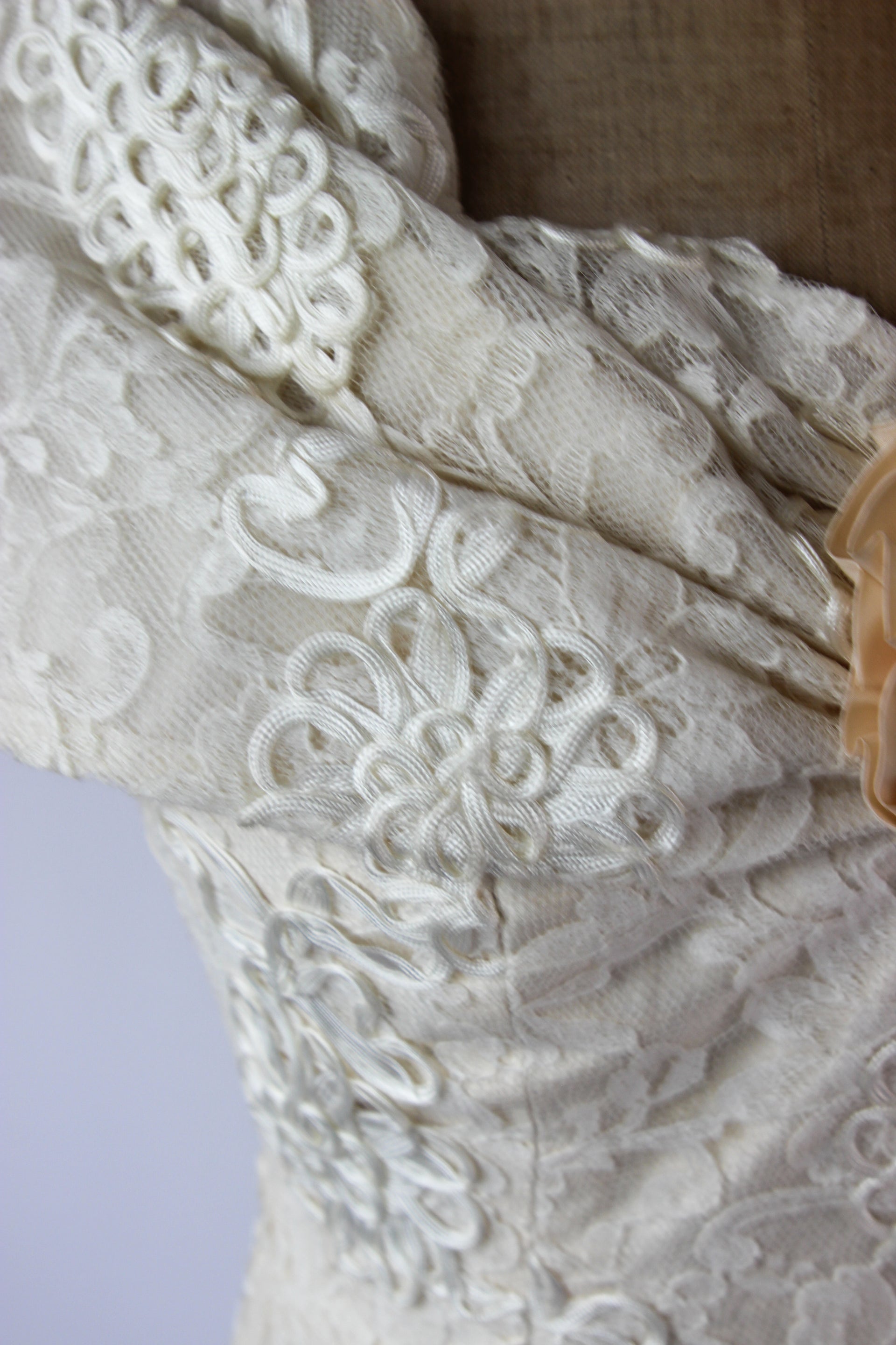 Designer Anna Christina of London Silk Corset Wedding Dress // Cocktail Dress // Size S