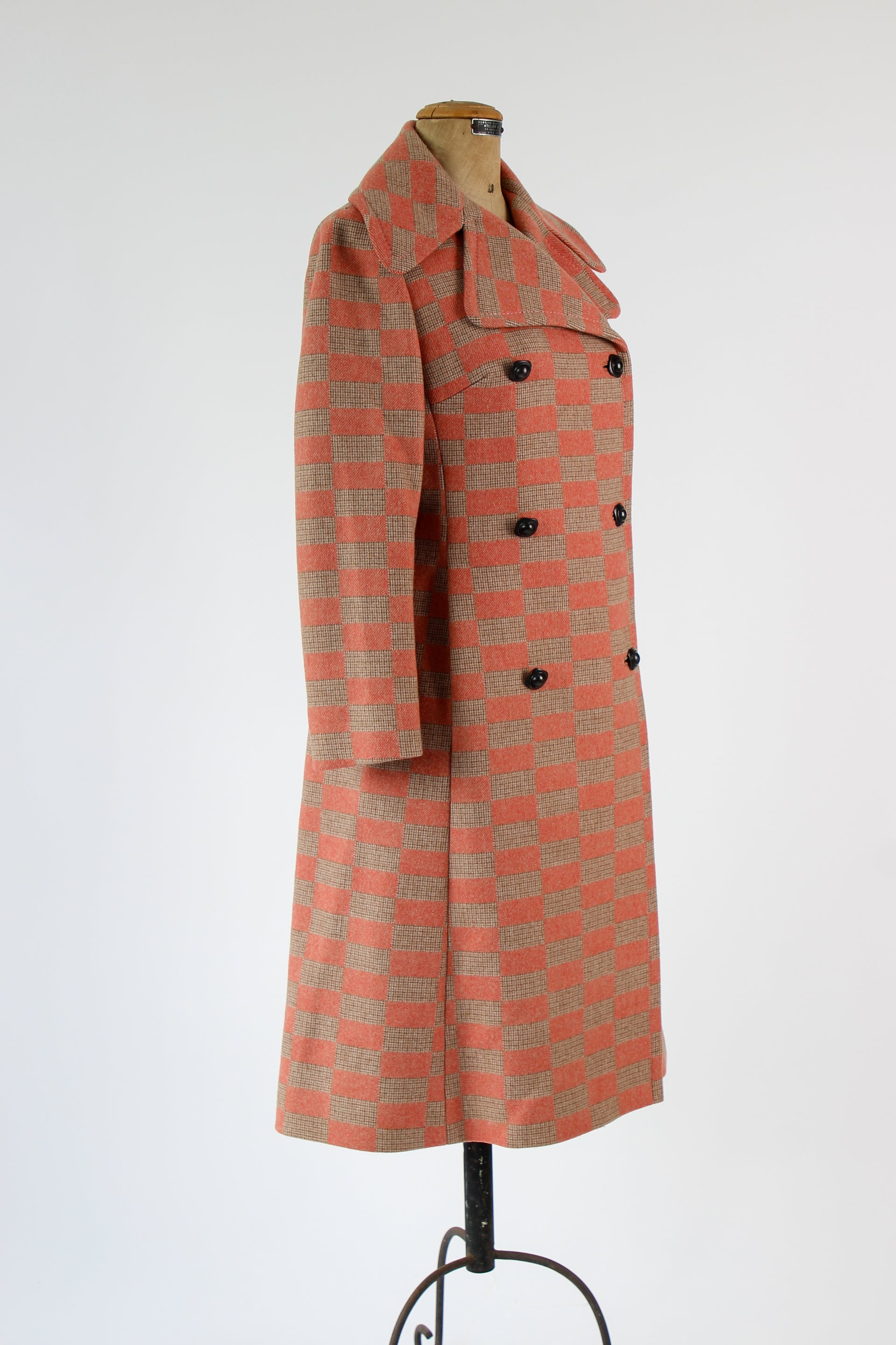 1970s Double Breasted Wool Coat, made in Italy//Size M
