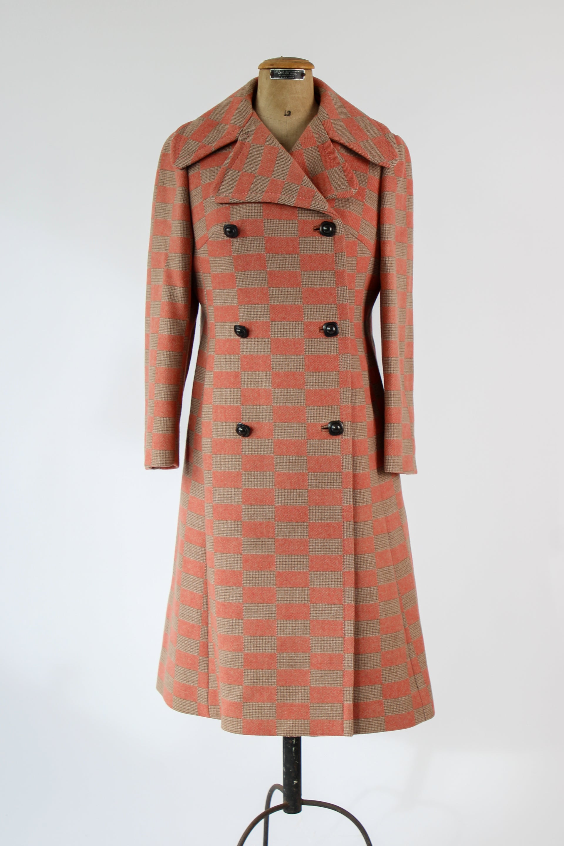 1970s Double Breasted Wool Coat, made in Italy//Size M