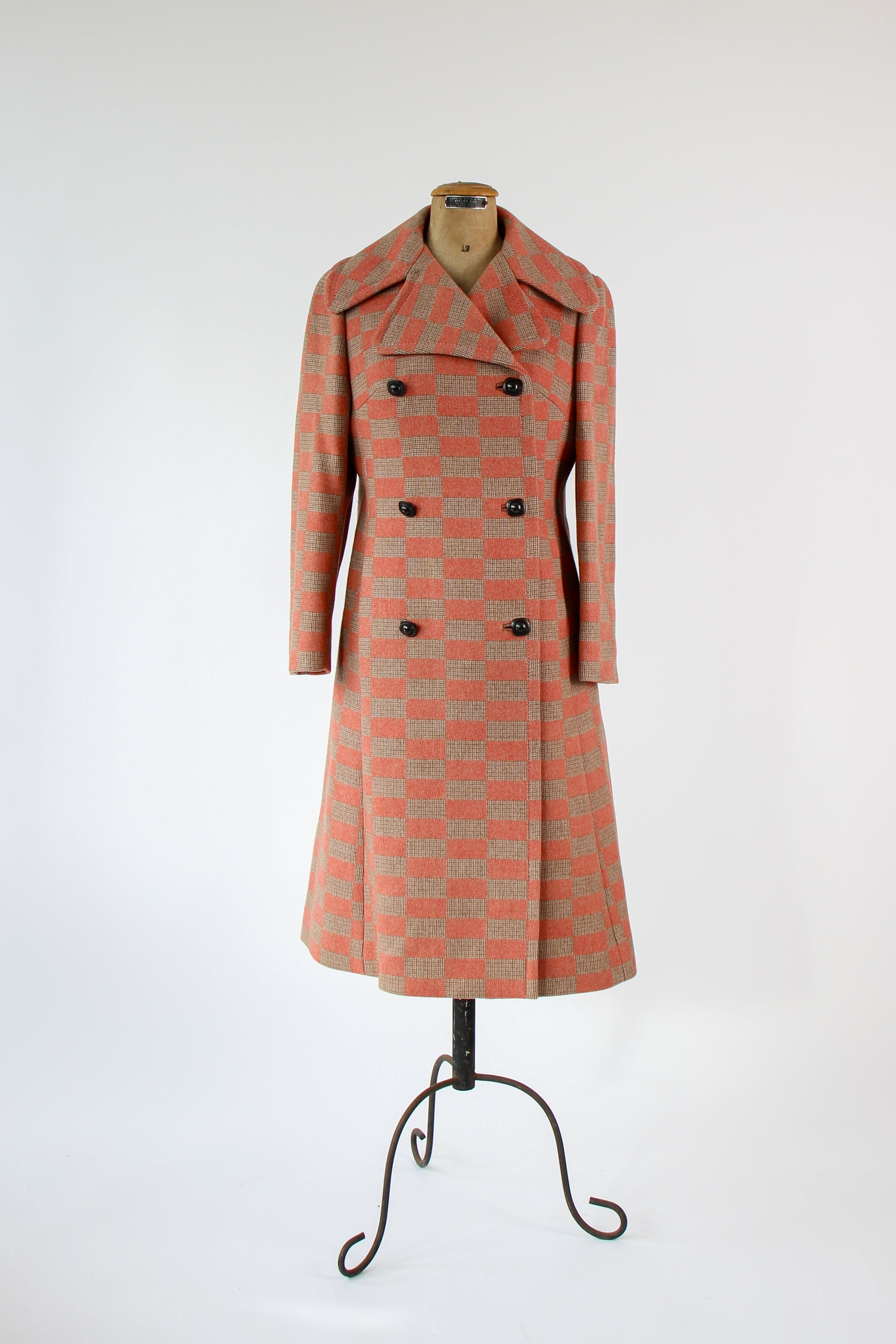1970s Double Breasted Wool Coat, made in Italy//Size M