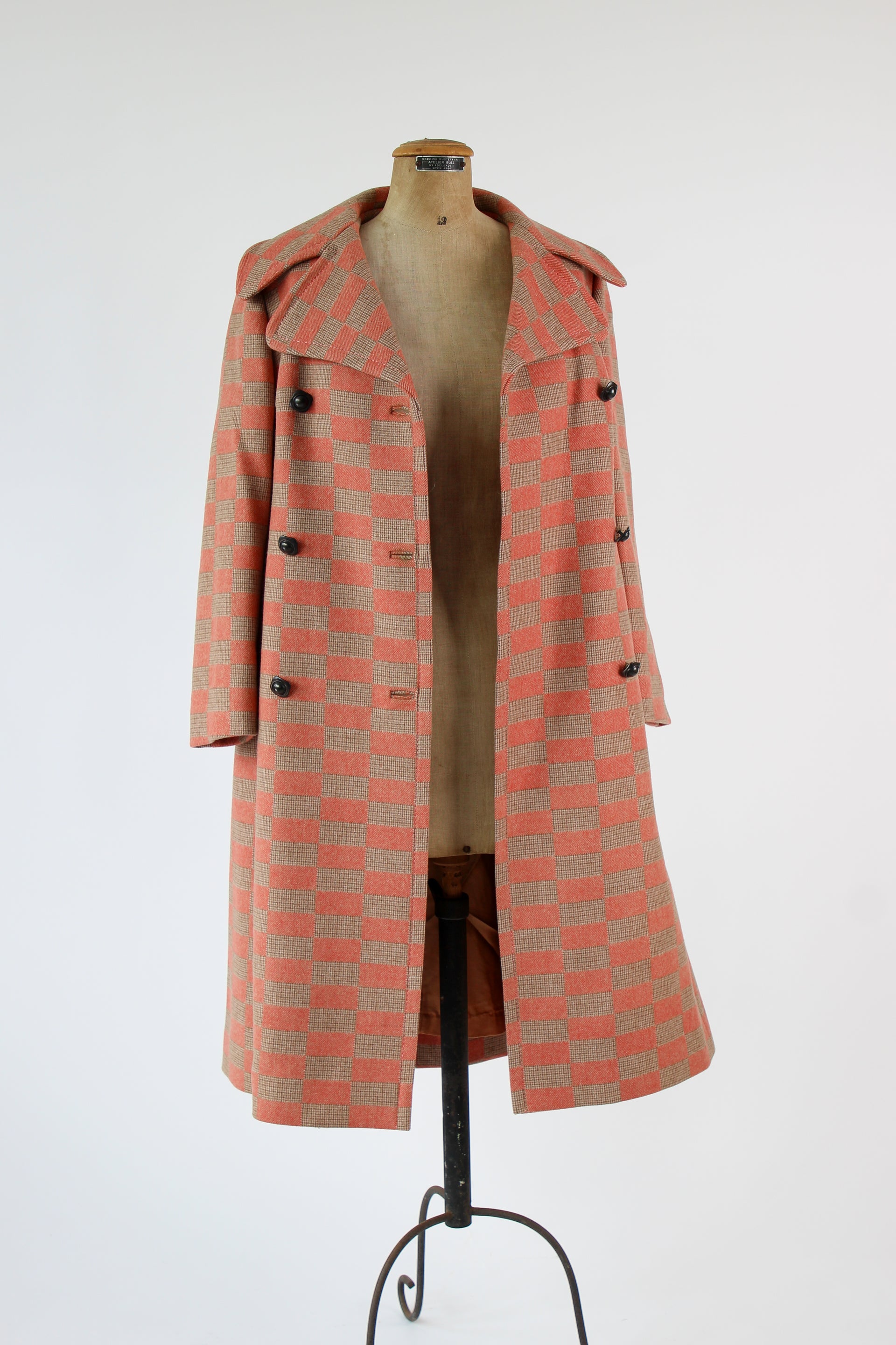 1970s Double Breasted Wool Coat, made in Italy//Size M