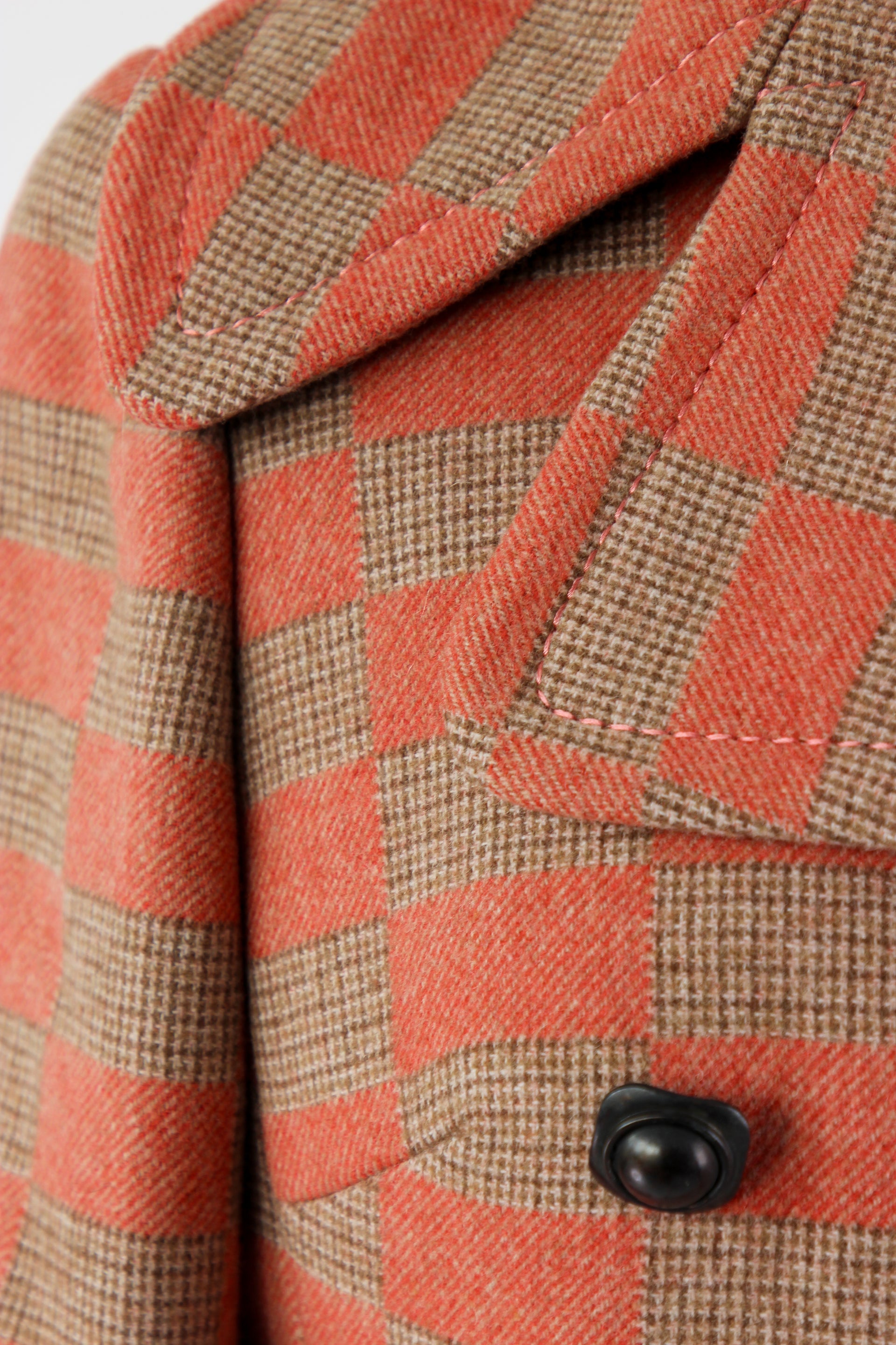 1970s Double Breasted Wool Coat, made in Italy//Size M