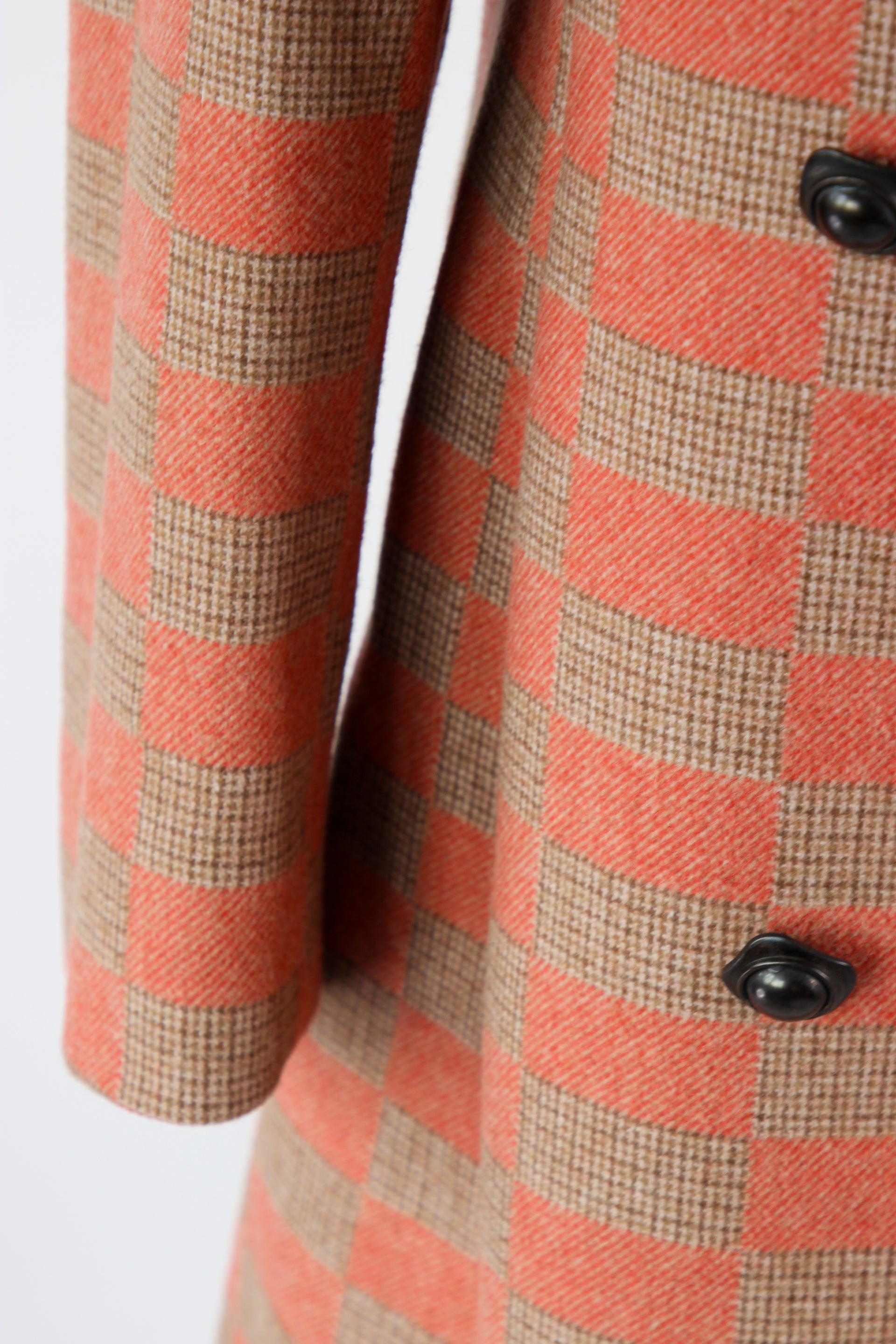 1970s Double Breasted Wool Coat, made in Italy//Size M