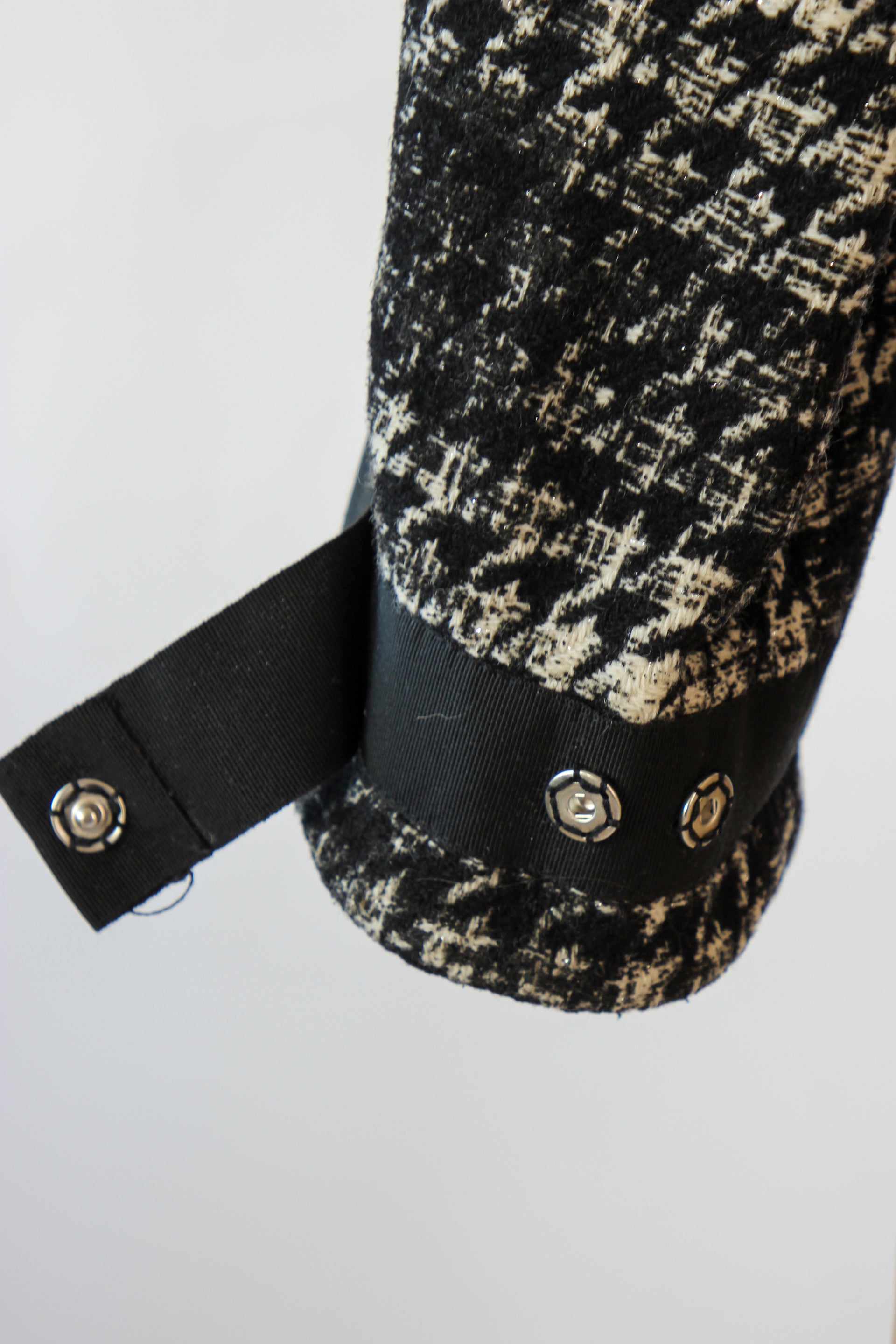 Vintage Gianfranco Ferre cropped checked Black and White Jacket