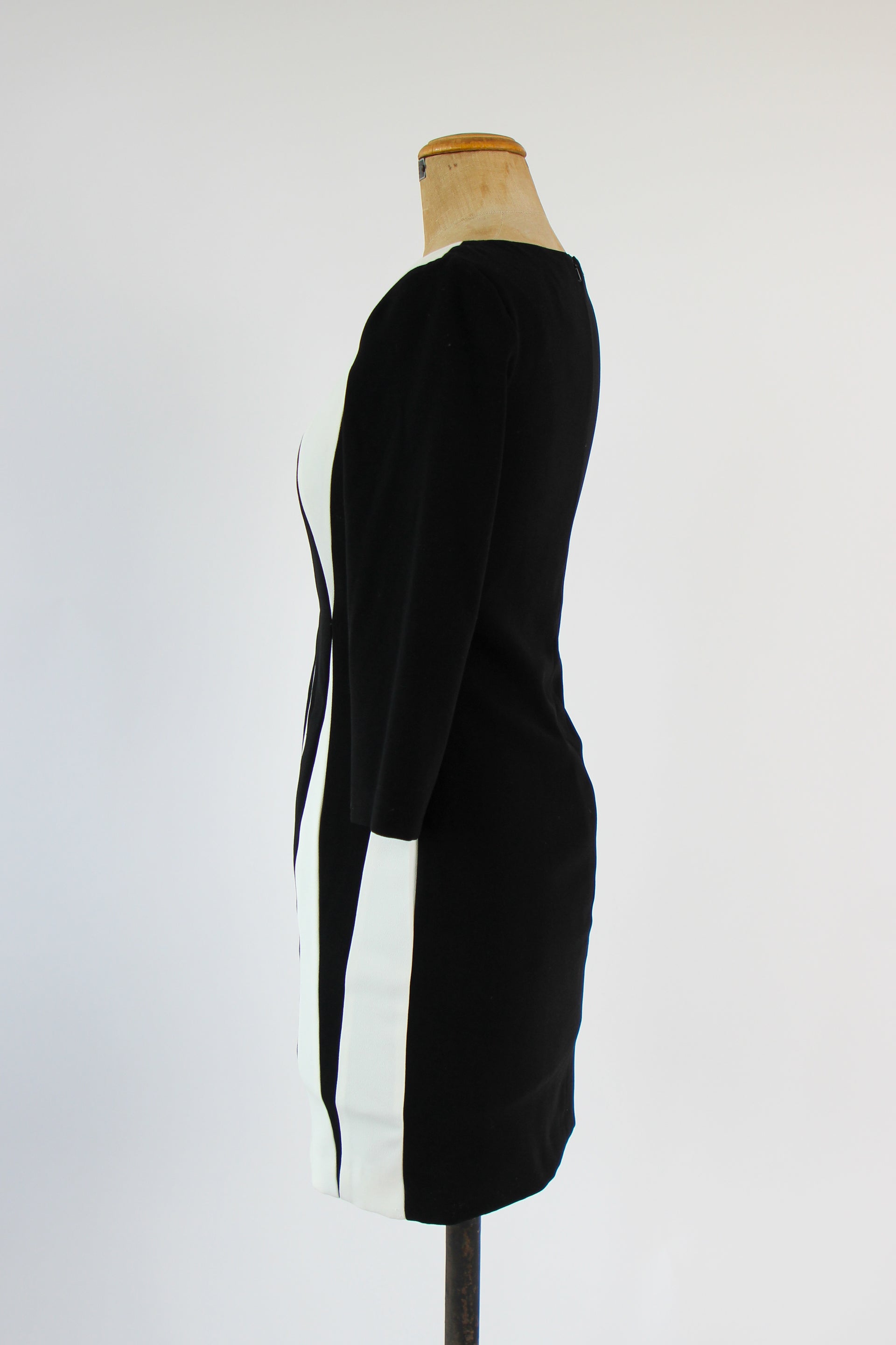 Y2K Vintage in Black and White Harlequin Pattern // Size XS S