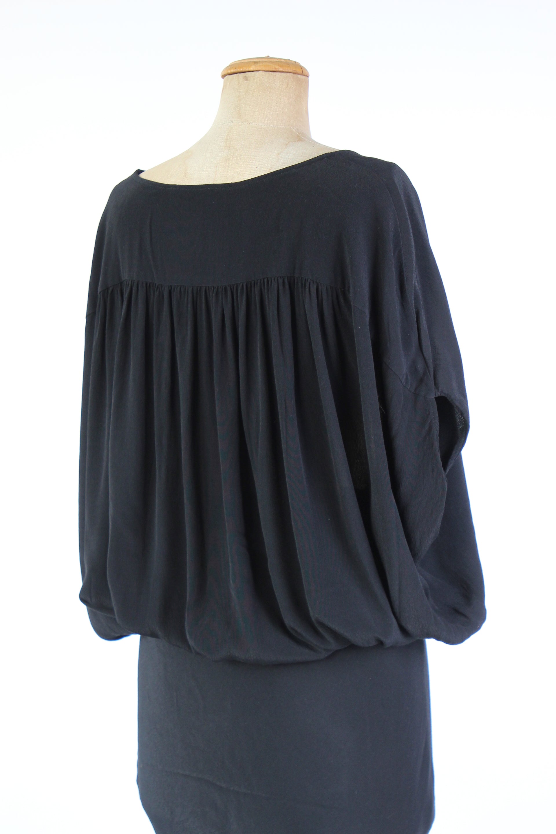 Vintage Rützou Black Evening Dress Size XL