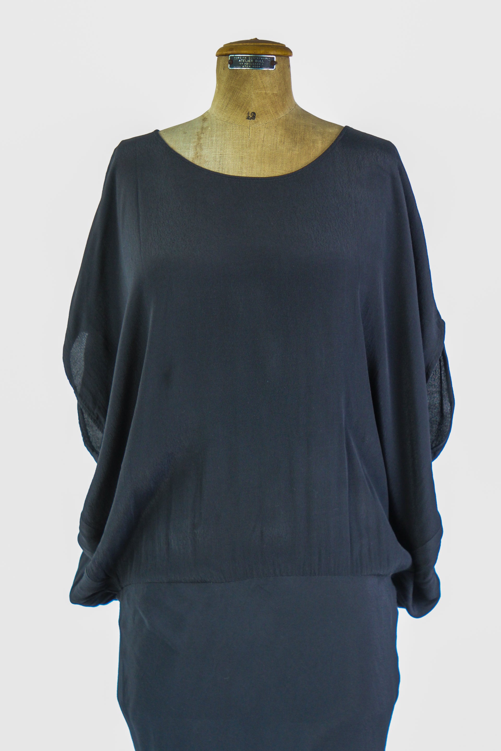 Vintage Rützou Black Evening Dress Size XL