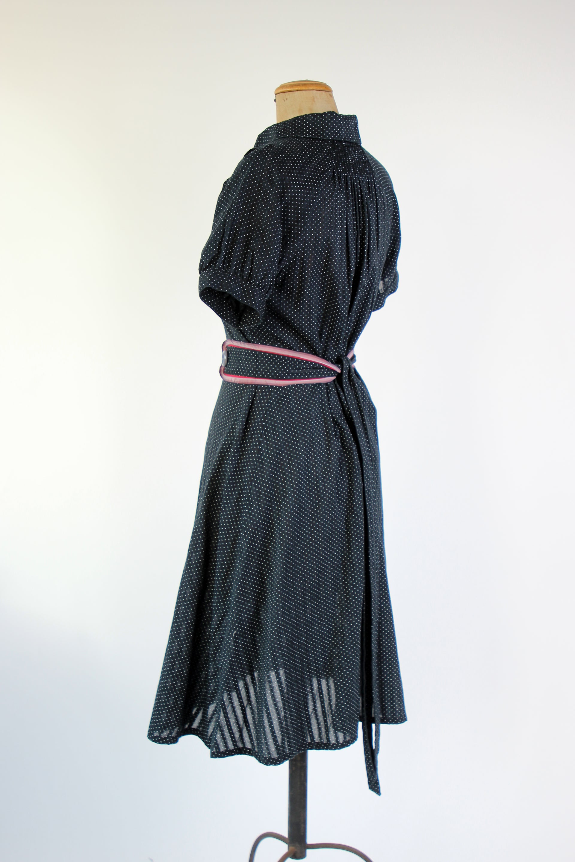 Y2K Vintage Baum und Pferdgarten Black Cotton Dress // Size L
