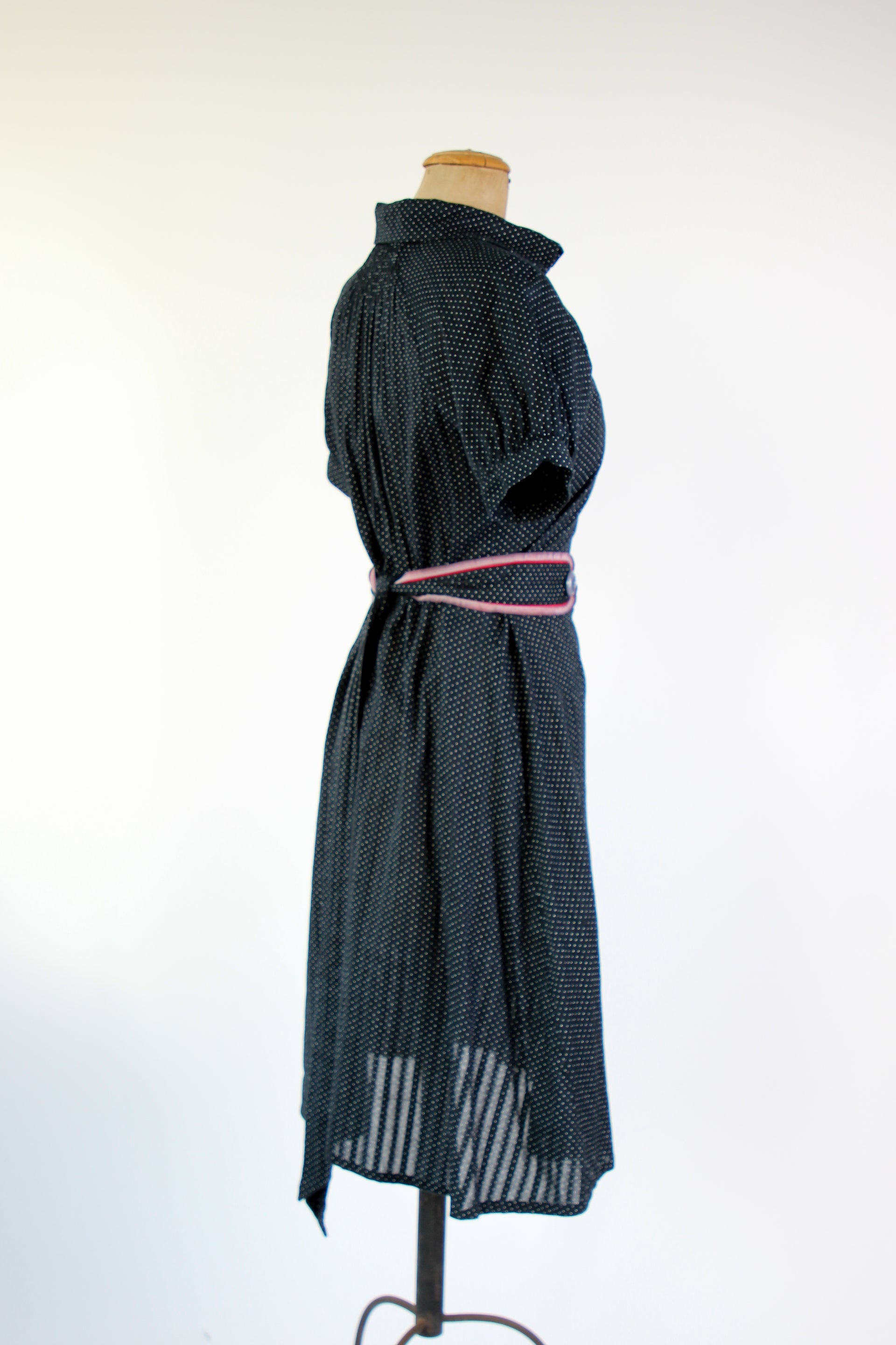 Y2K Vintage Baum und Pferdgarten Black Cotton Dress // Size L
