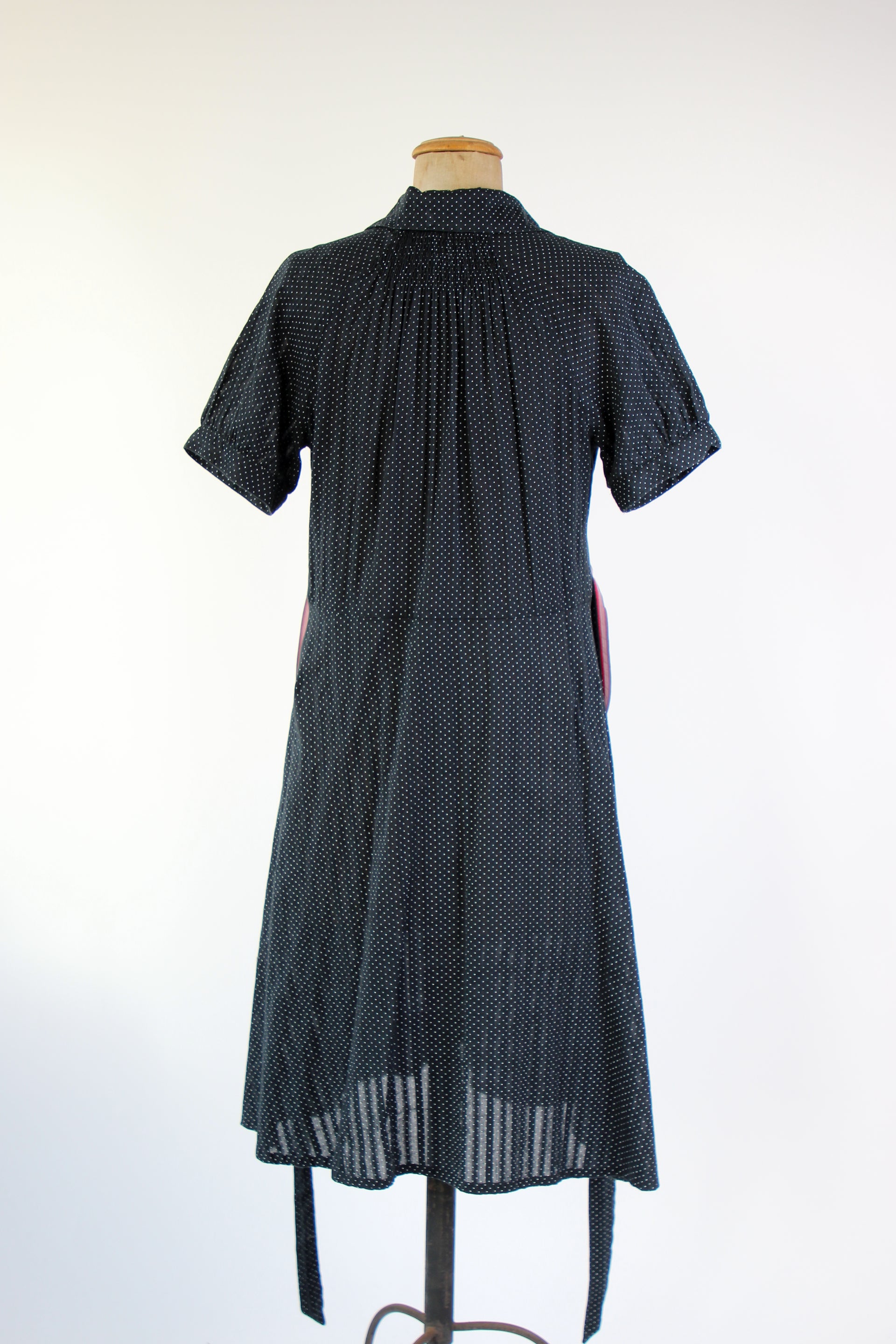 Y2K Vintage Baum und Pferdgarten Black Cotton Dress // Size L