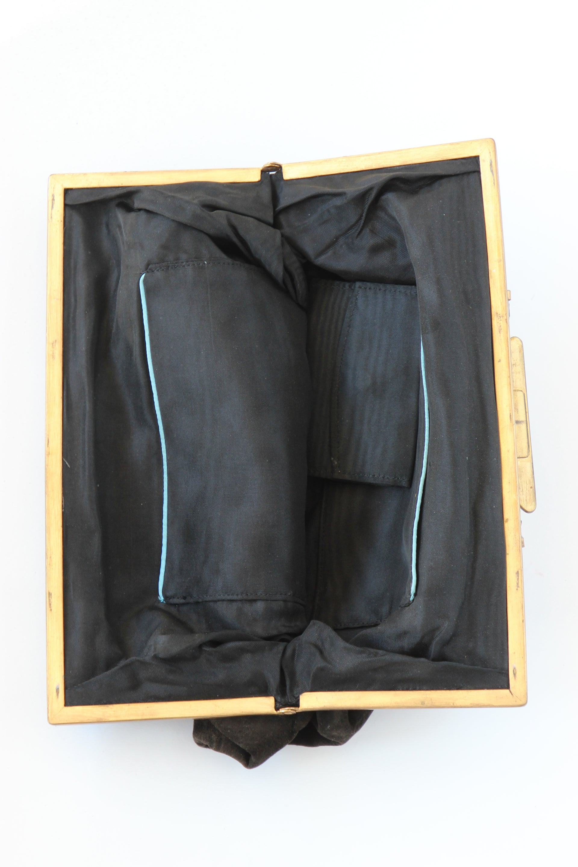 1930s Brown Suede Leather Top Handle Bag