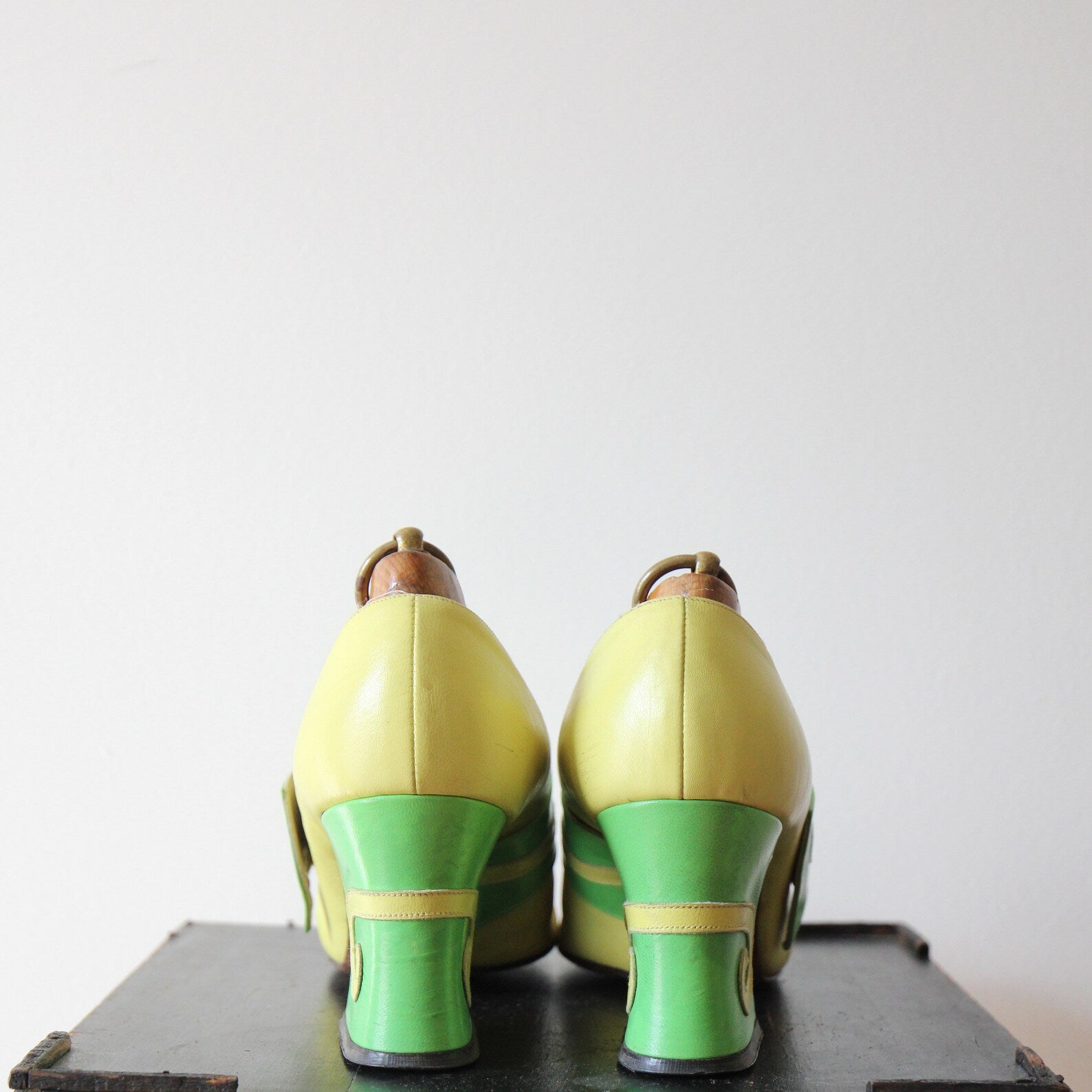 1960s Vintage Leather Shoes//Size EU 37-38