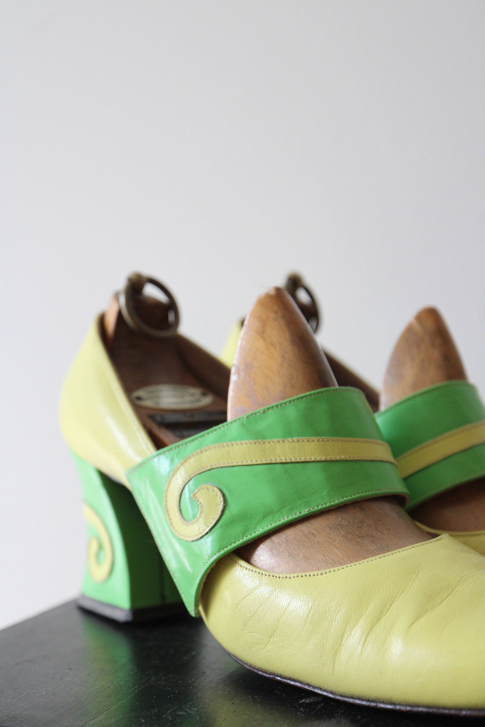 1960s Vintage Leather Shoes//Size EU 37-38