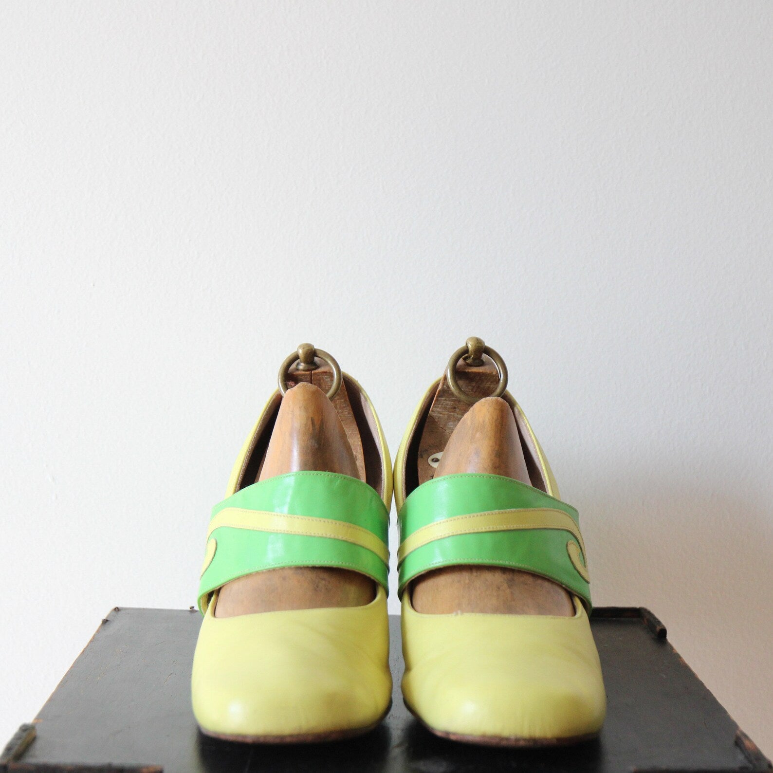 1960s Vintage Leather Shoes//Size EU 37-38
