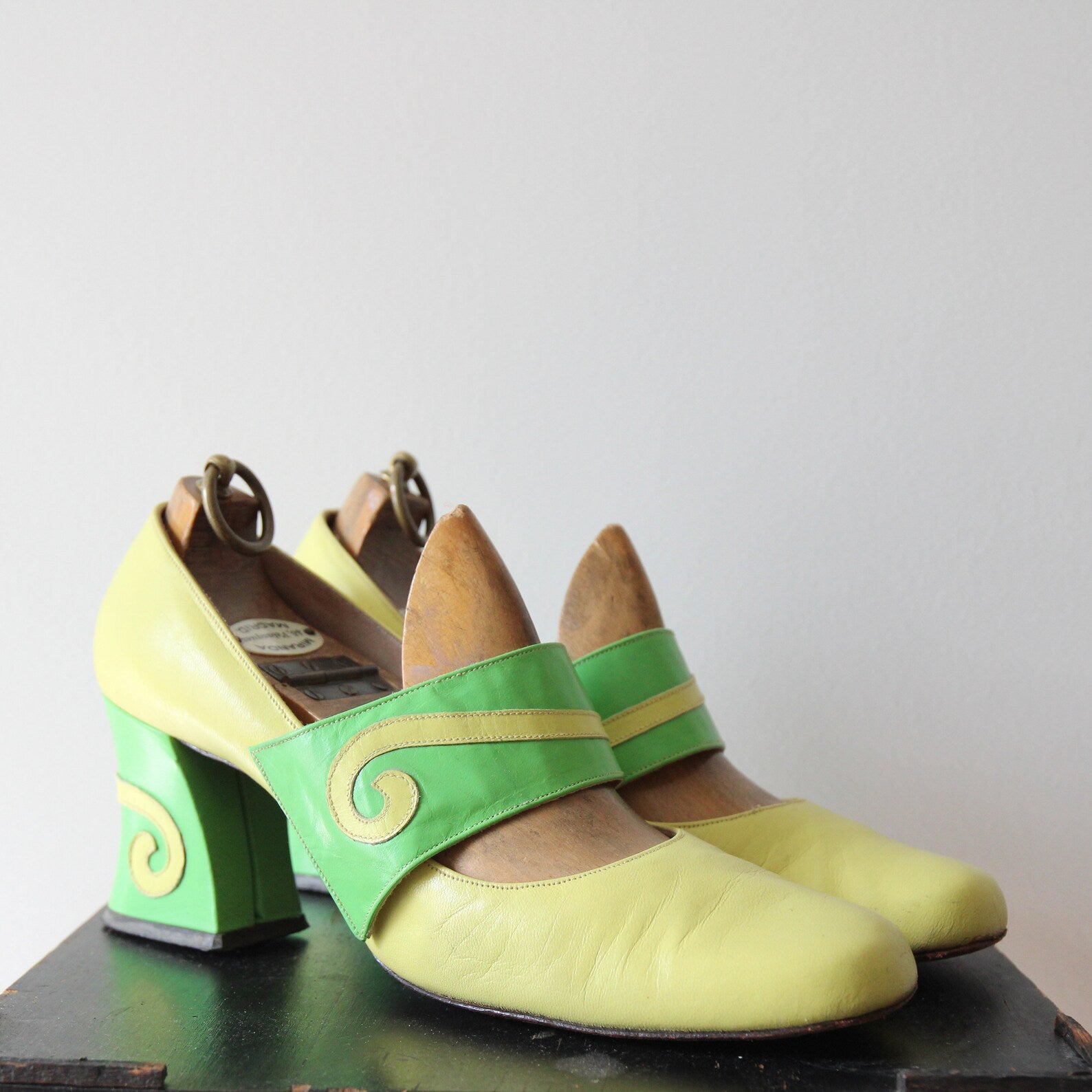 1960s Vintage Leather Shoes//Size EU 37-38