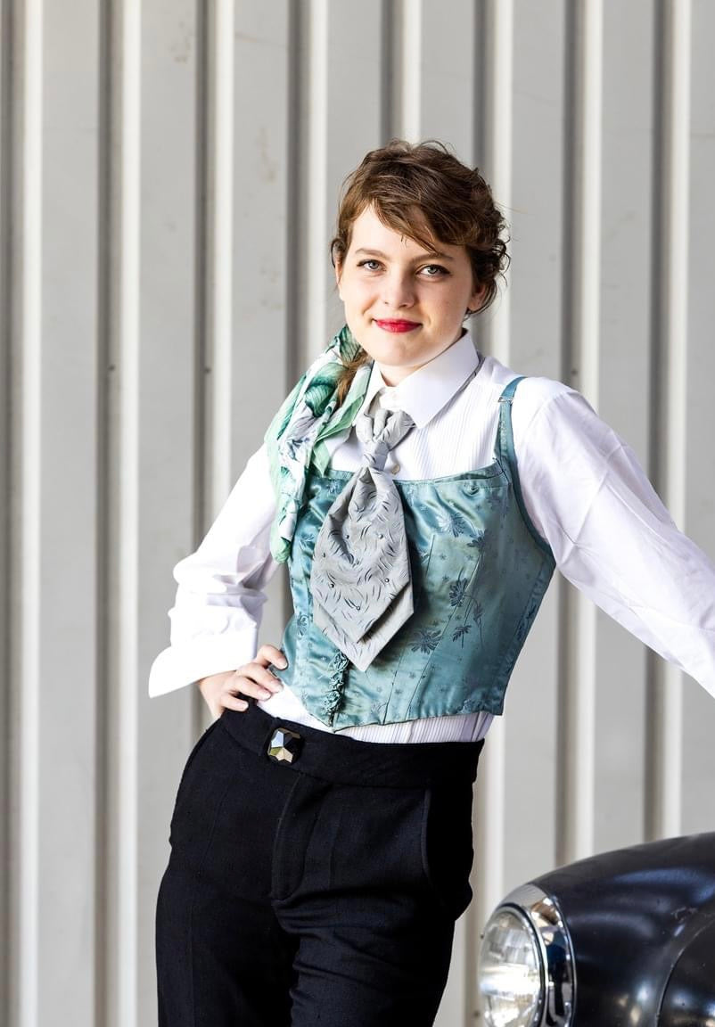 1910s-1920s Vintage Corset by Börre Lorenzen//Size S