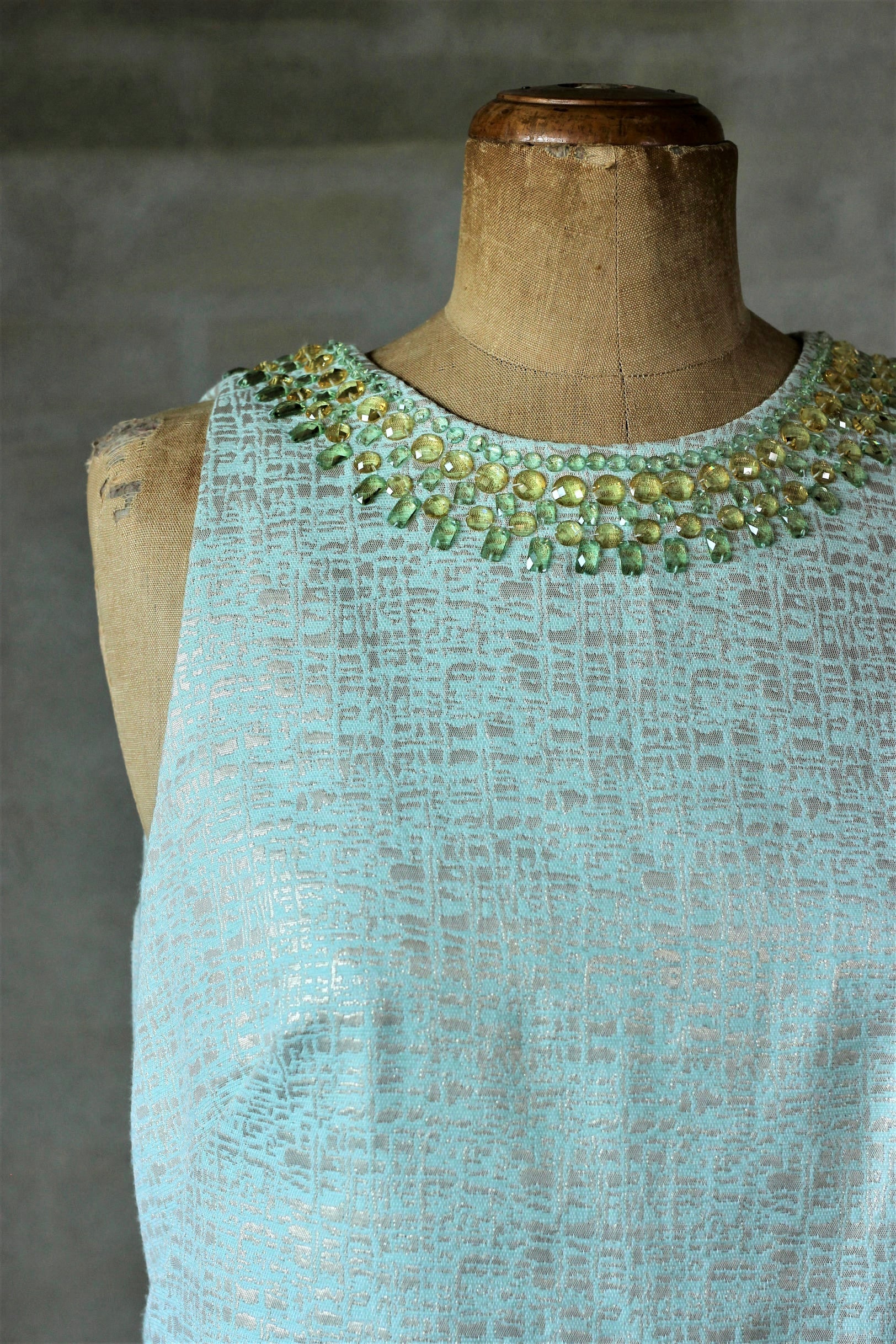 Vintage Mint Green Dress//Size M/L