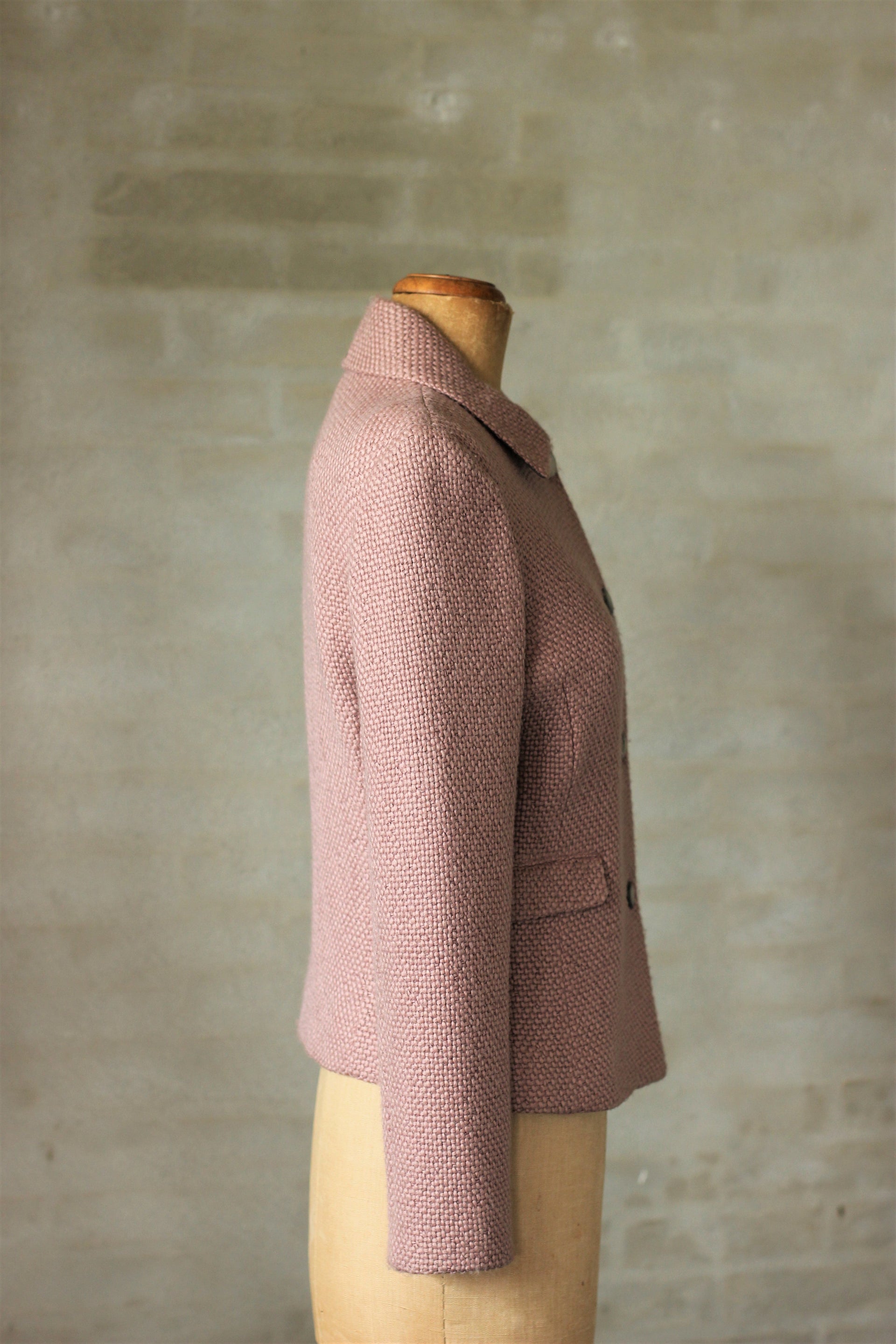 1980s Rose Wool Jacket//Size M