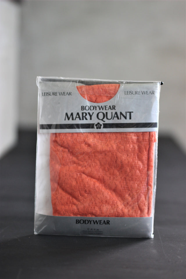 1980s Orange Floral Lace Bodysuit//Size XS-M