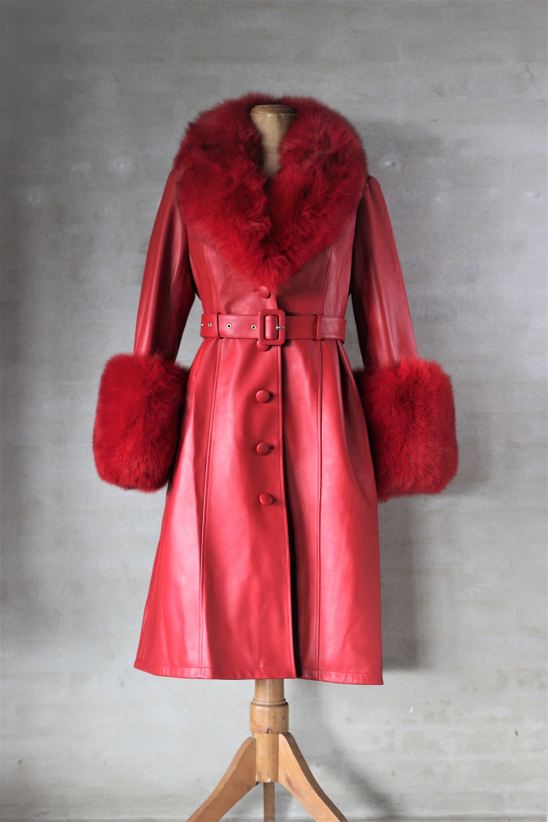 AGNES Red Trench Coat PRE-ORDER