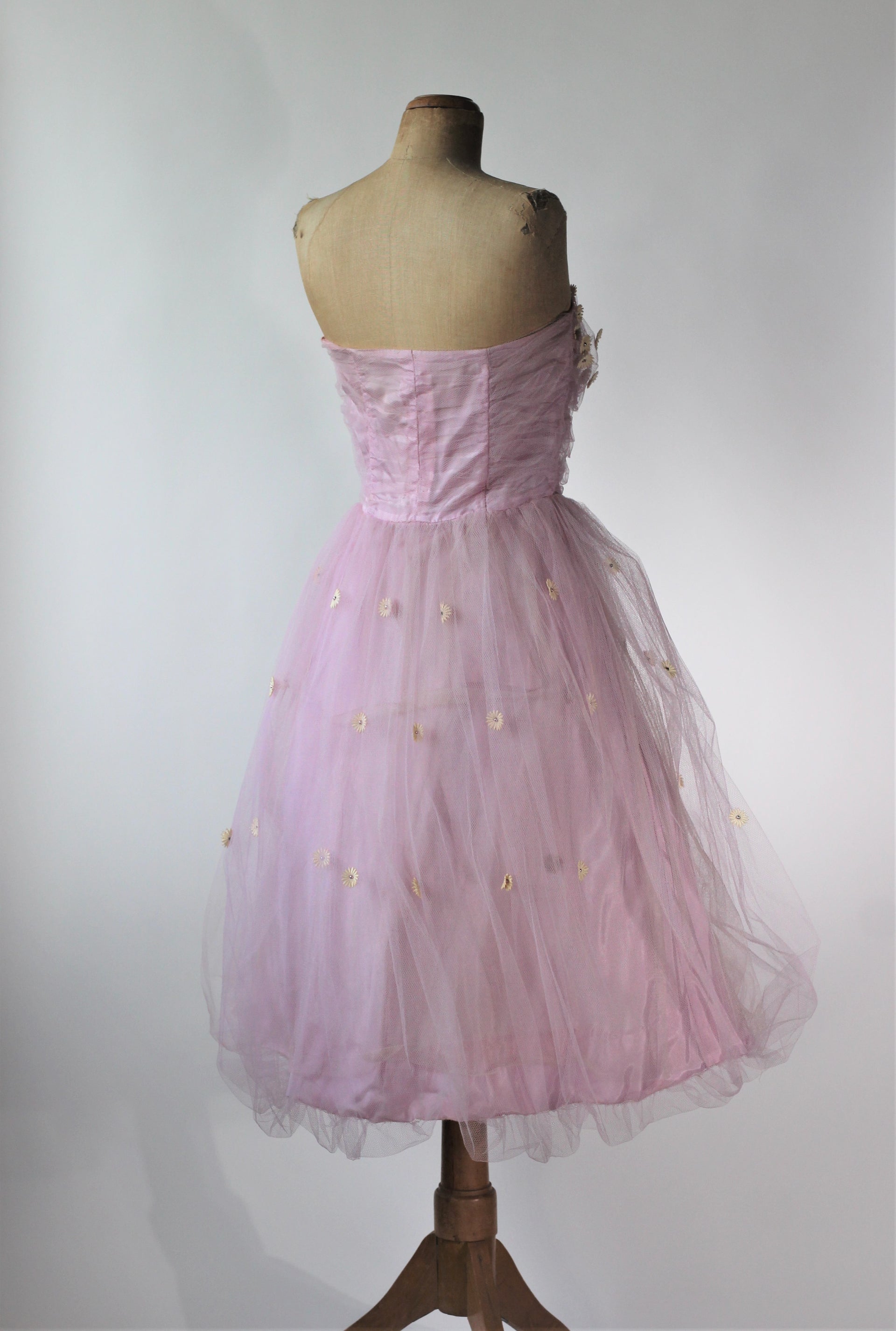 1950's Tulle Pink Dress