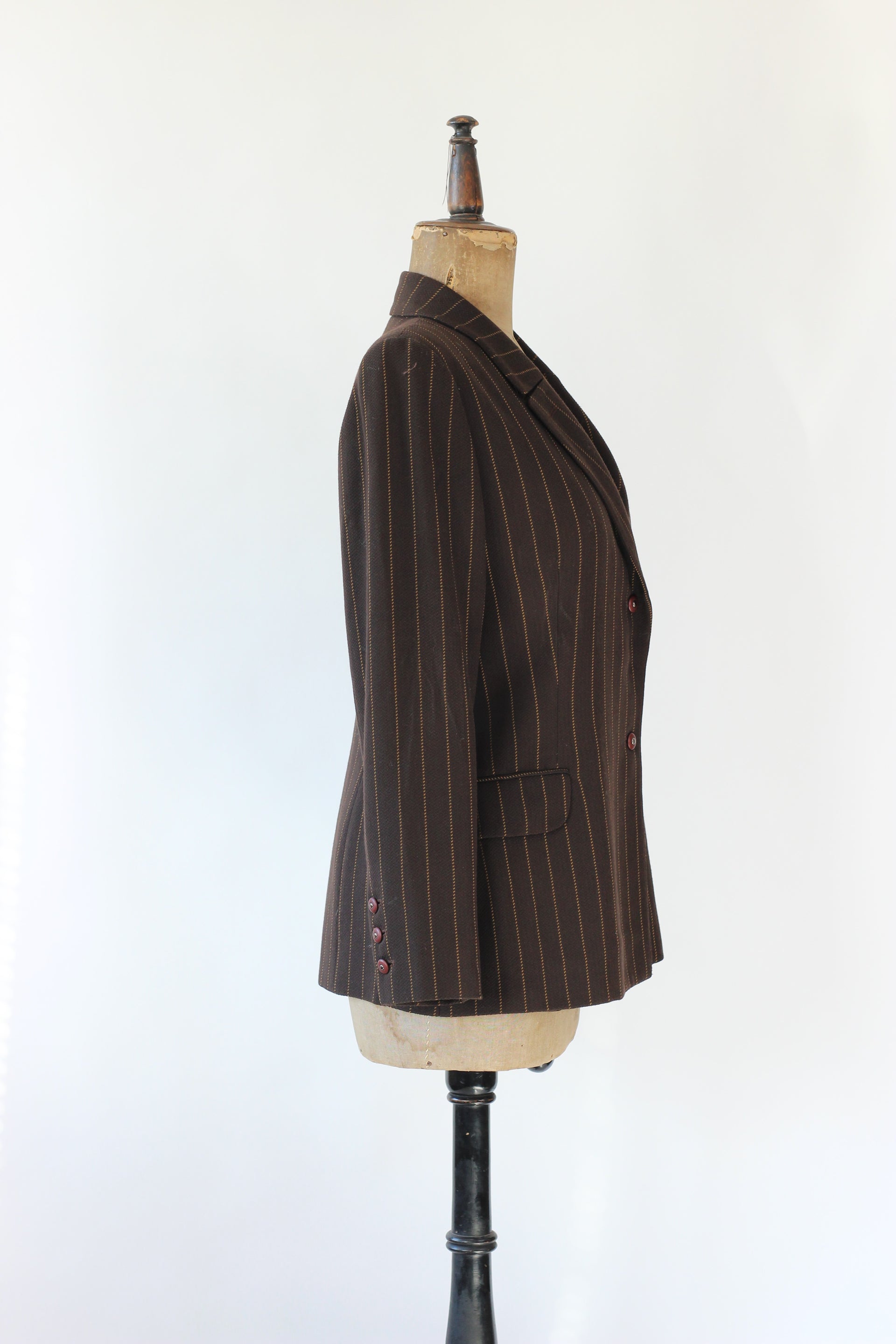 1980s Brown Wool Blazer //Size M/L