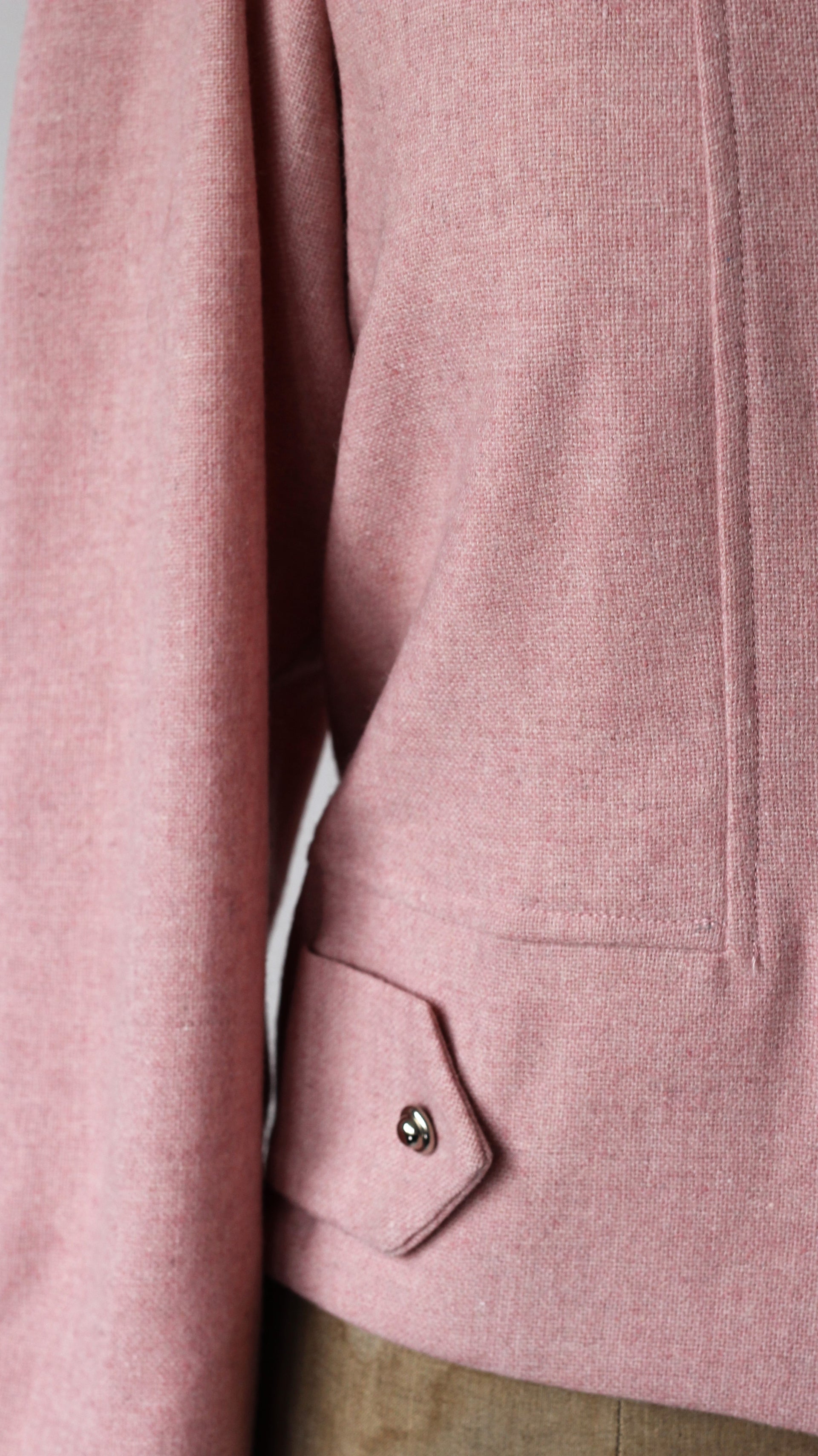 1960/70s Pink Wool Jacket with Silver Buttons